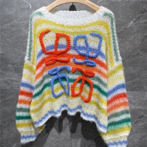 loewe colorful striped sweater