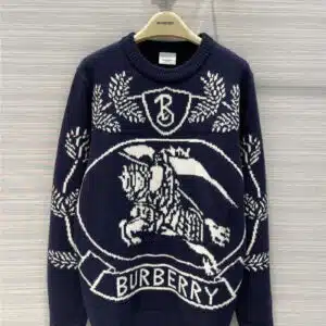burberry lettering logo crewneck sweater