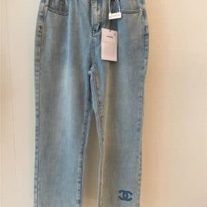 chanel vintage straight-leg jeans