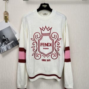 fendi embroidered logo sweater
