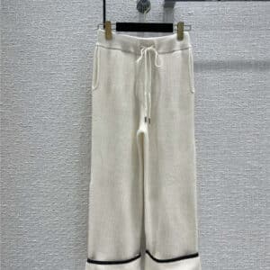 brunello cucinelli white knitted cashmere pants