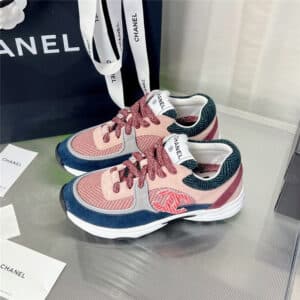 Chanel new color wool stitching casual sneakers