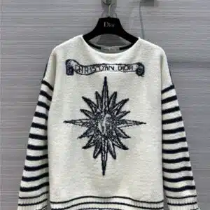 dior star stripe knitted sweater