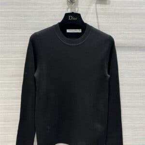 dior embroidered CD bee classic knitted top