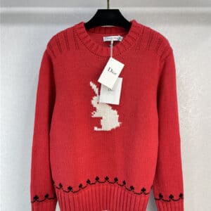 dior embroidered cashmere sweater