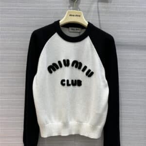 miumiu cashmere knitted sweater