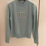 chanel logo wool sweater