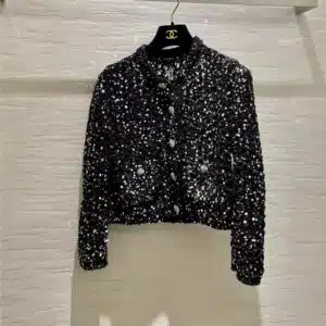 chanel sequined cardigan