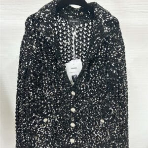 chanel sparkling sequin cardigan