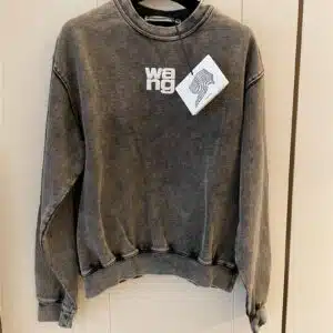 alexander wang light gray logo sweatshirt