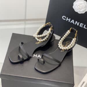 chanel pearl sandals