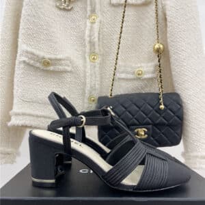 Chanel new most beautiful chunky heel sandals