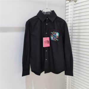 gucci new pocket embroidery   shirt
