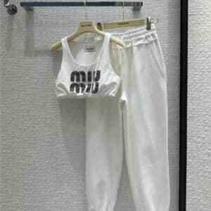 miumiu early spring new white sports suit