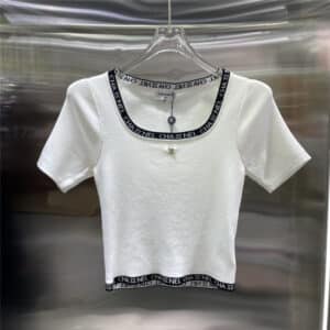 Chanel new square neckline short sleeves