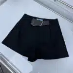 prada belted cargo shorts