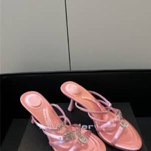 alexander wang new high heel slippers