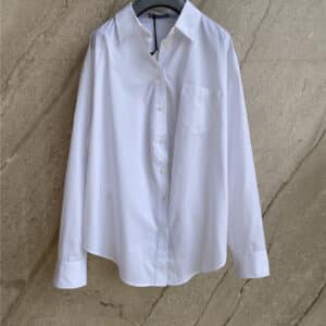 prada back patch embroidered PD letter shirt