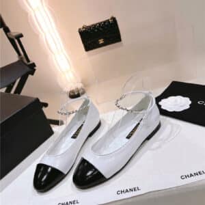 Chanel 23C pearl Mary Jane shoes