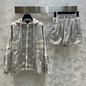 Louis Vuitton LV hooded jacket+loose shorts set