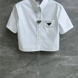 prada chain short sleeve shirt