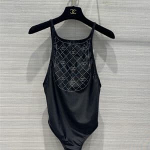 Chanel double C hot diamond logo classic one-piece swimsuit