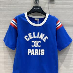 celine spring and summer new logo cropped T-shirt