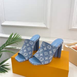 Louis Vuitton lv plum blossoms and slippers