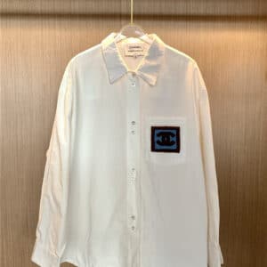 Chanel combination button shirt