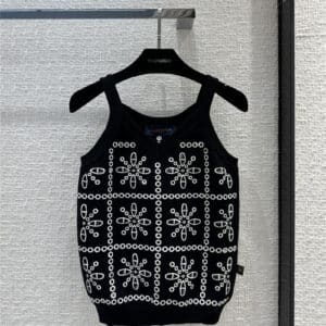 louis vuitton LV embroidered knitted suspenders