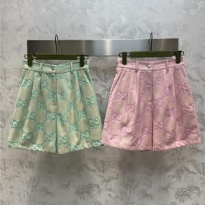 GUCCI Macaron color bloom shorts