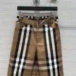 Burberry Classic Mid High Rise Straight Fit Shorts