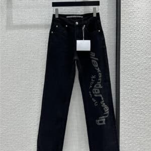 alexander wang early spring straight jeans