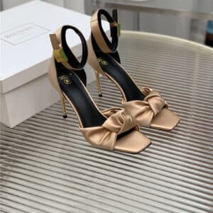 Balmain runway silk heeled sandals
