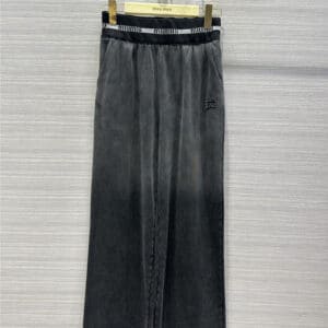 miumiu Gradient washed cotton wide-leg pants