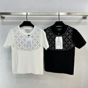 Chanel new full diamond knitted top