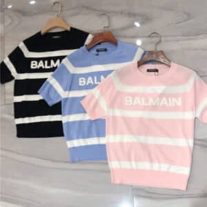 Balmain new striped sweater