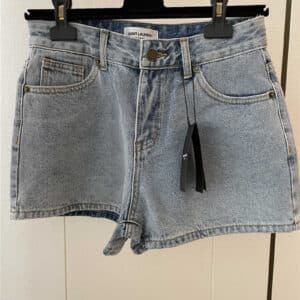 YSL new denim shorts