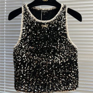 Chanel new small sequin vest
