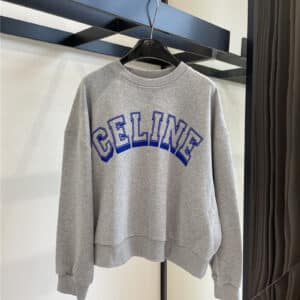 celine new letter logo round neck sweater