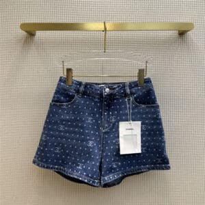 Chanel simple all-match denim shorts