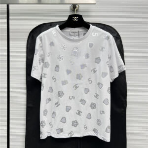 Chanel perspective camellia bronzing T-shirt