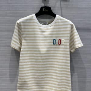 Dior parent-child series limited striped T-shirt