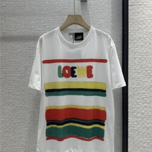 loewe rainbow stripe T-shirt