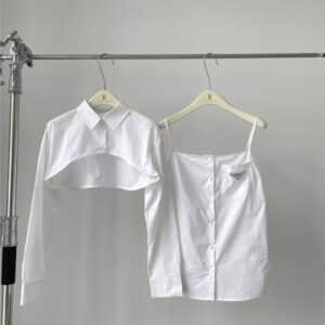 Prada two -piece white shirt