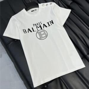 Balmain printed beaded   shirt
