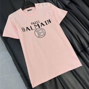 Balmain printed beaded   shirt
