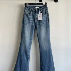dior high waist wide straight jeans