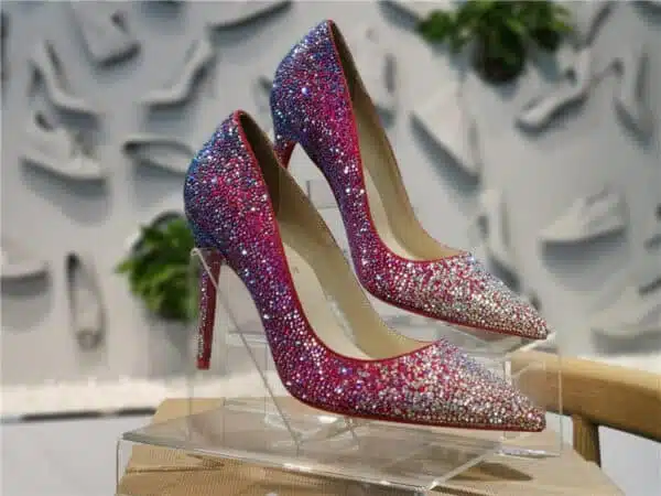 christian louboutin heels with diamonds