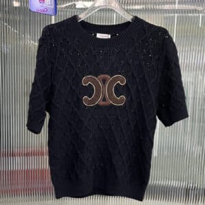 celine new hollow knitted short sleeves